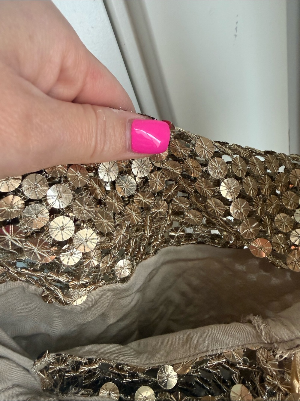 Zara Metallic Gold Chainmail Slip Maxi Dress - Picture 13 of 13